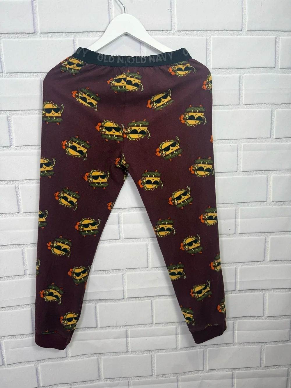 Old Navy Boys Taco Print Pajama Jogger Pants Size XL (14-16) Soft Sleepwear